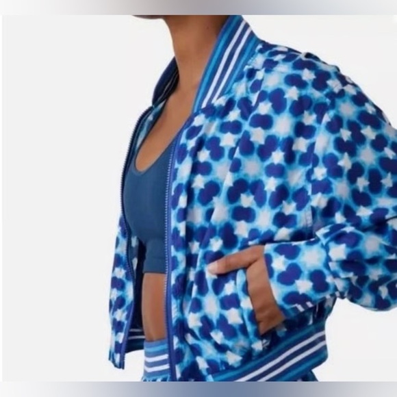Free People Set Top Seed Printed Tennis Jacket. NWT! - Picture 6 of 7